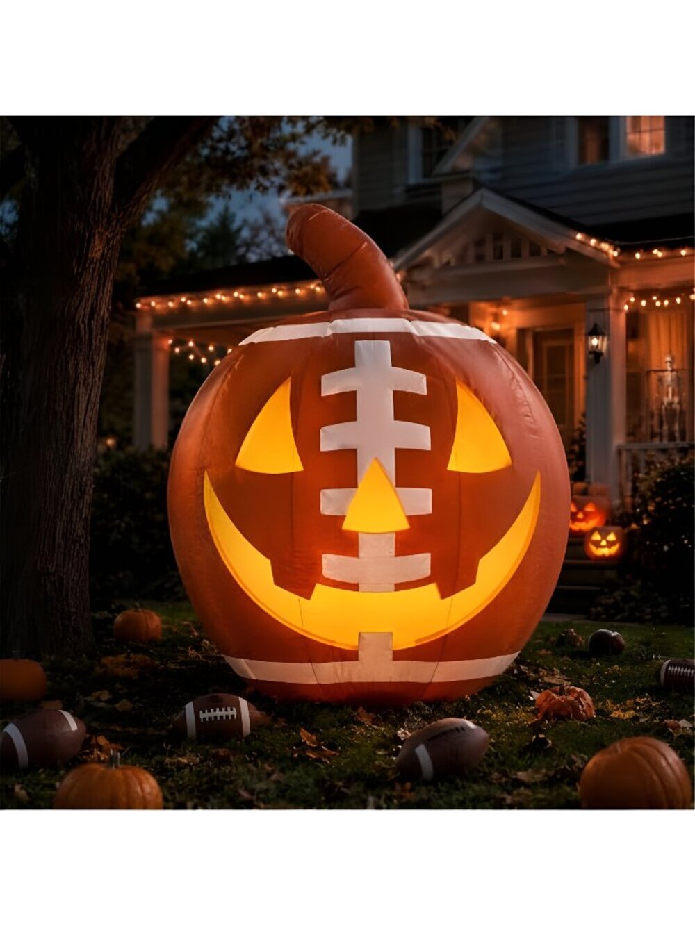 6ft Giant Halloween Inflatable Pumpkin Large Outdoor Decoration
